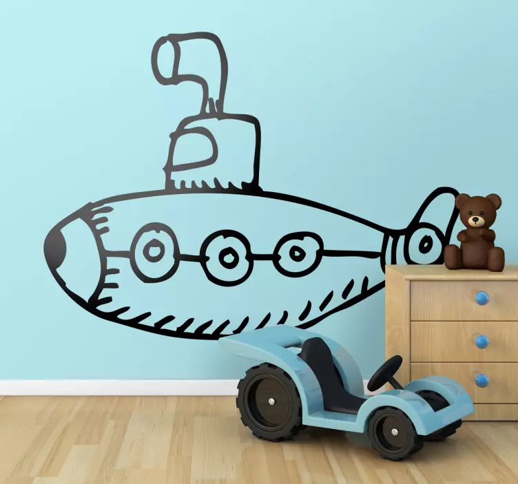 Autocolantes para casa Submarino Infantil - TenStickers