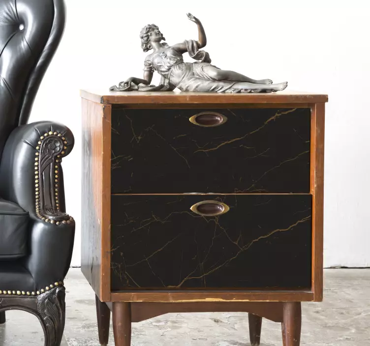 Vinil para móveis Textura de mármore marrom - TenStickers