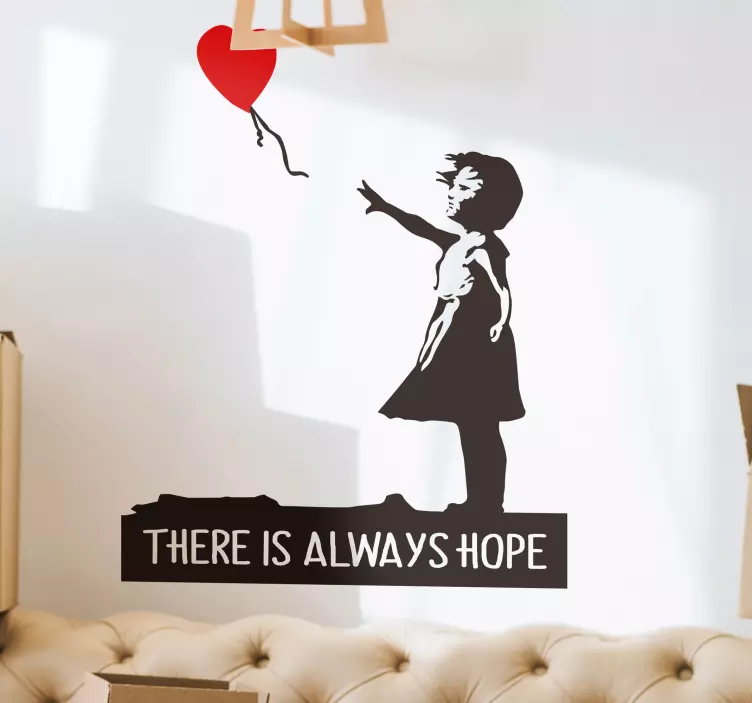 Autocolantes parede Banksy Always Hope - TenStickers