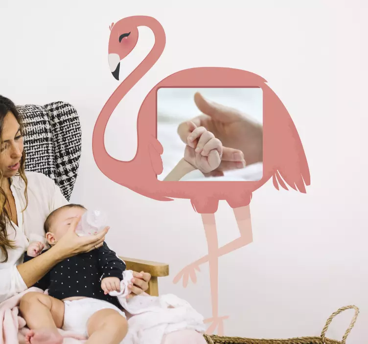 Autocolantes personalizáveis flamingo infantil - TenStickers