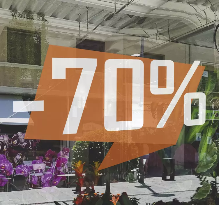 Autocolantes Promoções Descontos com números - TenStickers