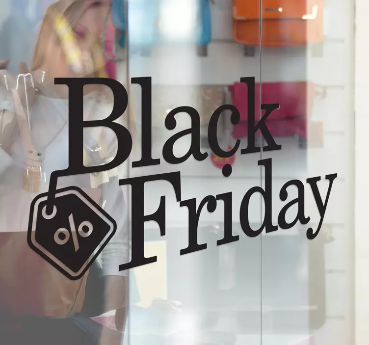 Autocolantes Promoções Promo Black Friday - TenStickers
