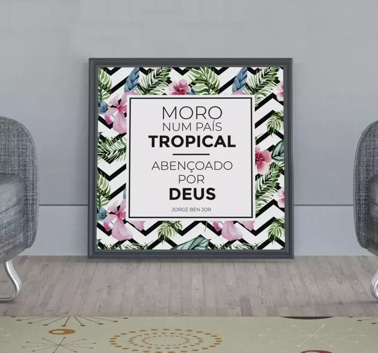 Autocolantes quarto de dormir país tropical - TenStickers