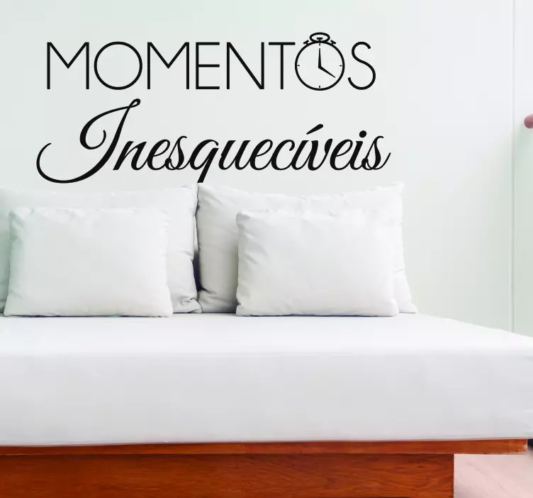 Autocolante texto Autocolante momentos - TenStickers