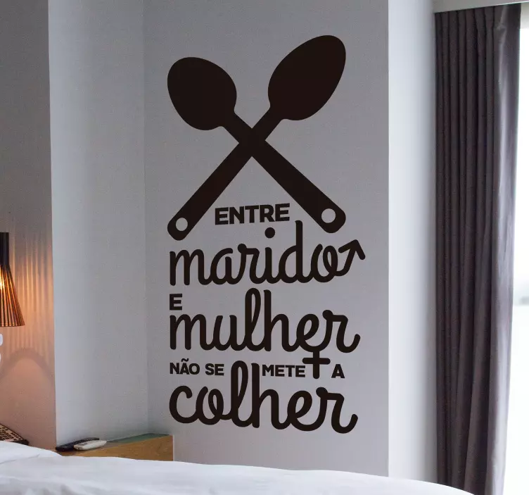 Autocolantes textos marido e mulher - TenStickers