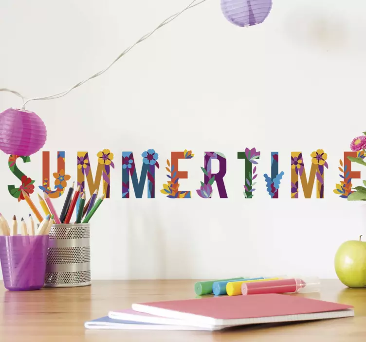 Autocolantes textos Summertime - TenStickers