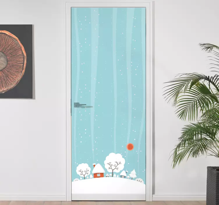 Autoconte decorativo paisagem de inverno - TenStickers