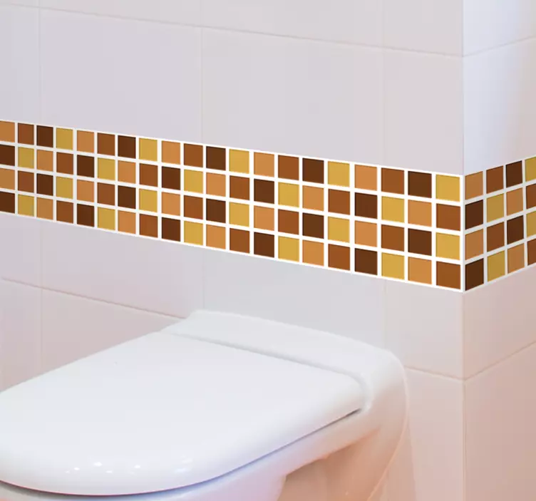 Azulejo autocolante em tons de marrom - TenStickers