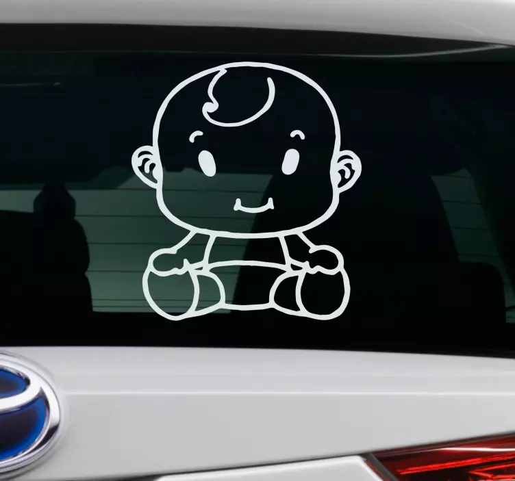 Autocolante bebe a bordo Corpo da criança - TenStickers