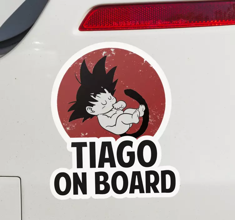 Autocolante bebe a bordo Desenho de nave espacial bebê a bordo - TenStickers