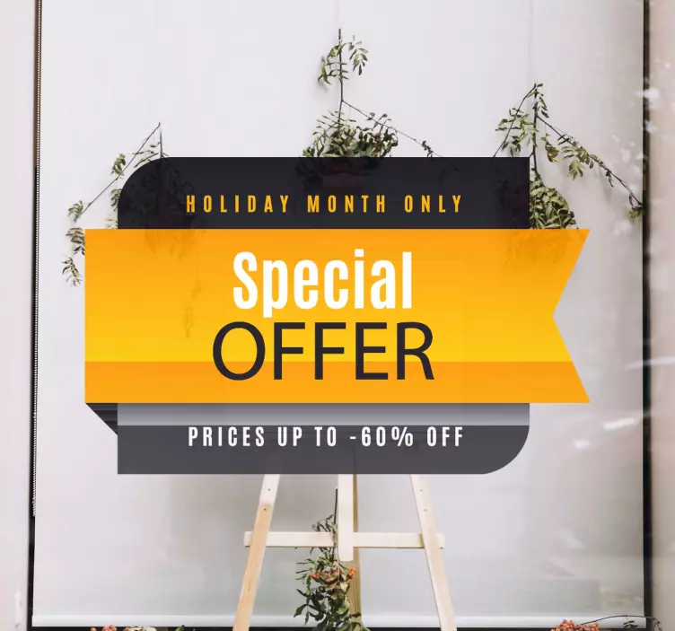 Black friday - autocolante de janela - TenStickers