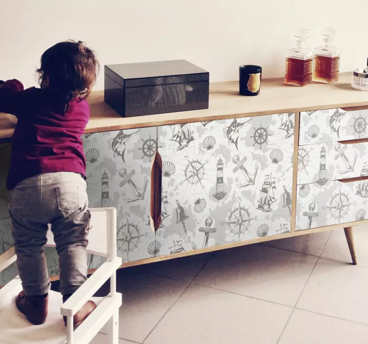 Farol de marinheiro com vinil autocolante decorativo de móveis de - TenStickers