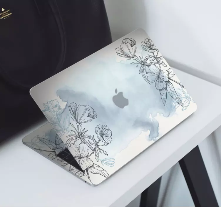 Autocolante para Macbook Aquarelas e flores - TenStickers