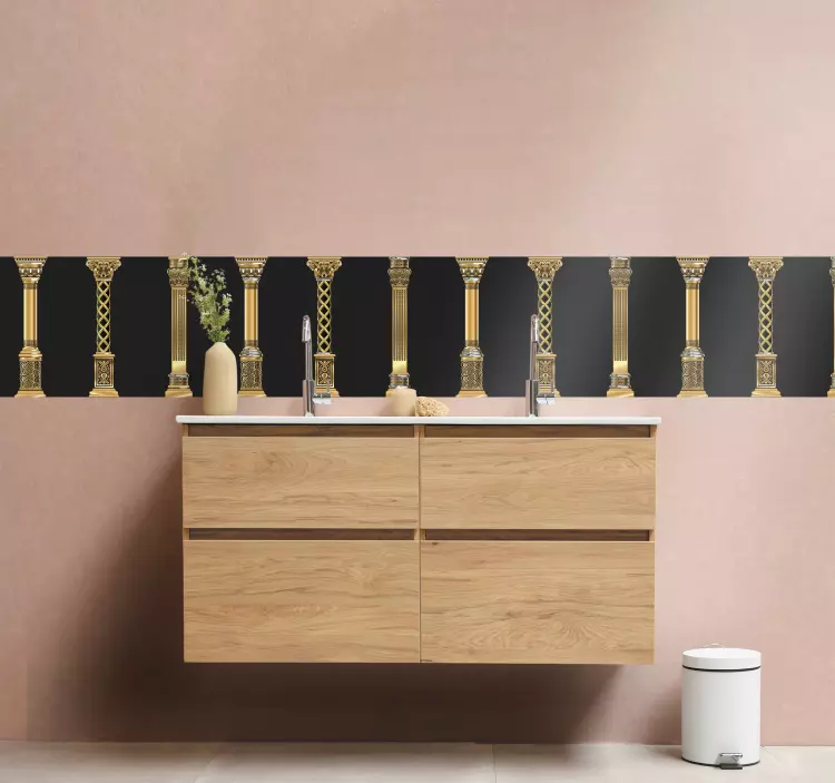 Friso autocolante motivo de coluna elegante - TenStickers