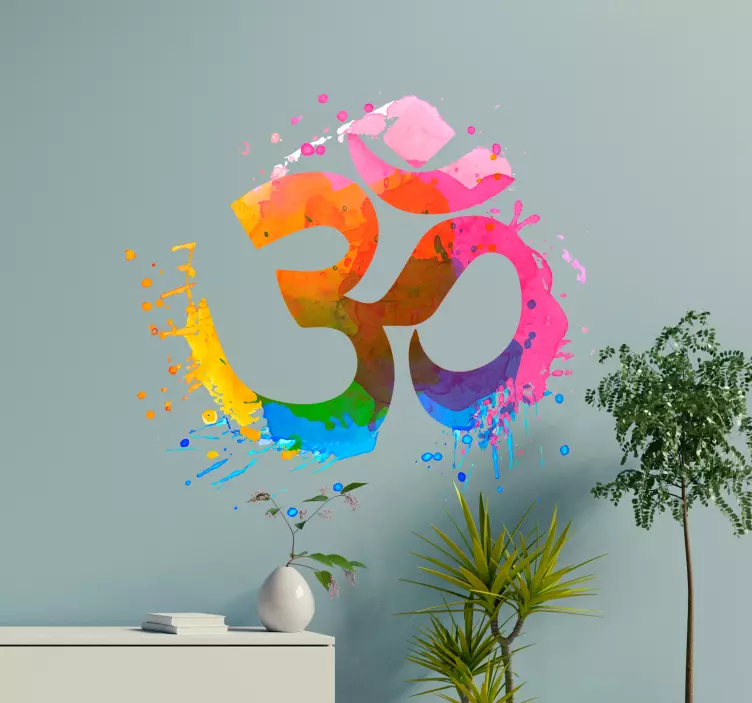 vinis decorativos om yoga - TenStickers
