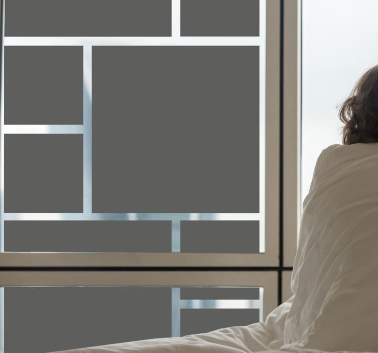 autocolante monocolor de janela de esquadrões - TenStickers