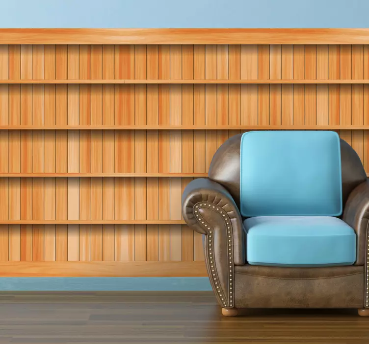 Película de vinil de prateleiras de madeira - TenStickers