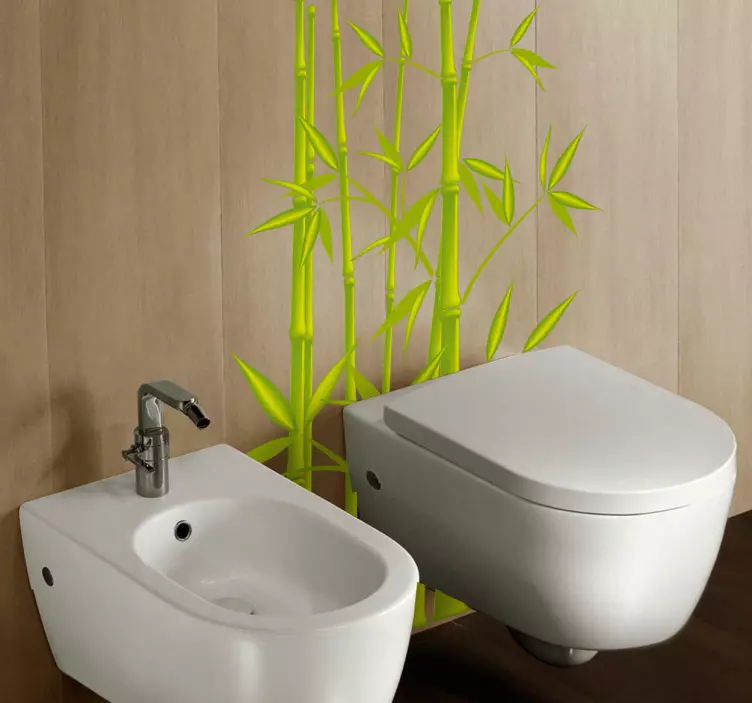 Plantas Vinil vinis decorativos folhas de bambu - TenStickers