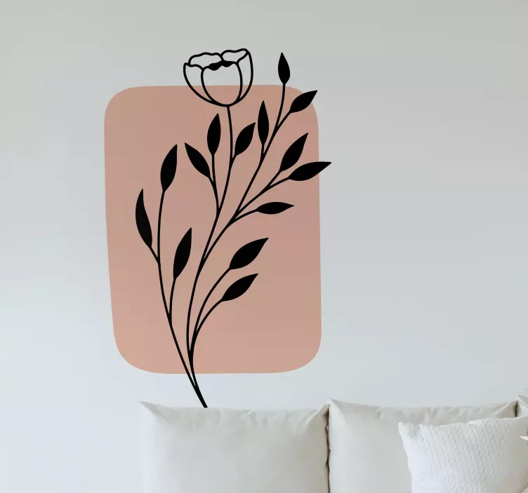 Plantas Autocolantes Folha de arte moderna - TenStickers