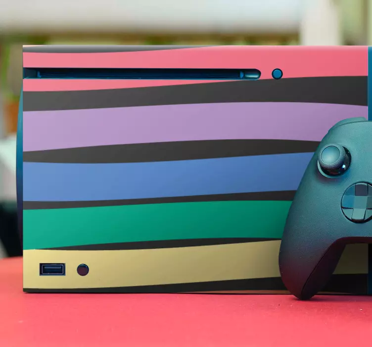 Skin para Xbox capa listrada colorida - TenStickers