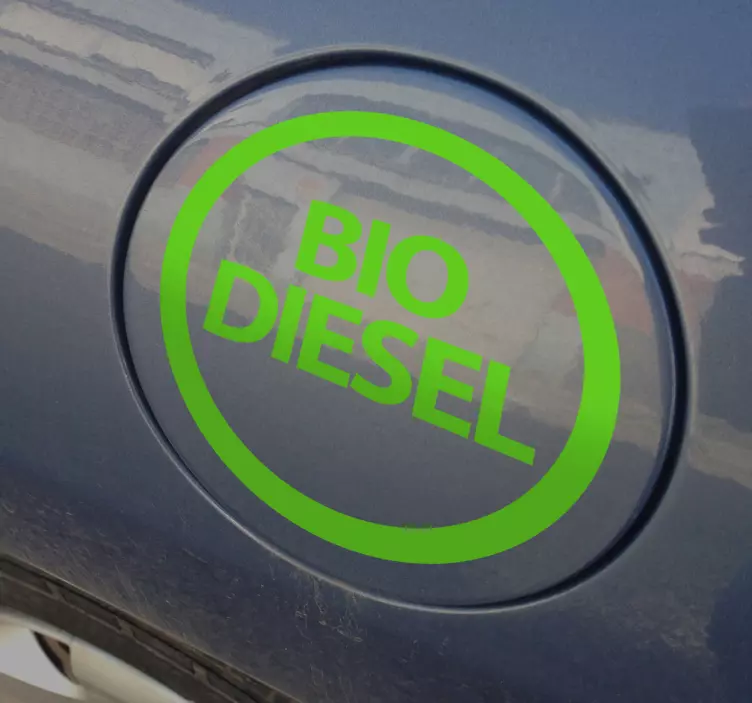 Sticker decorativo biodiesel para carro - TenStickers
