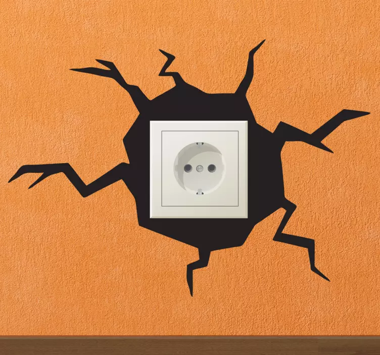 Sticker decorativo buraco na parede - TenStickers