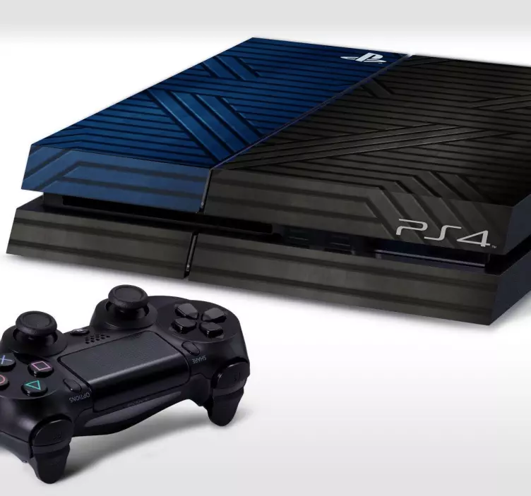 Sticker decorativo textura metálica PlayStation 4 - TenStickers