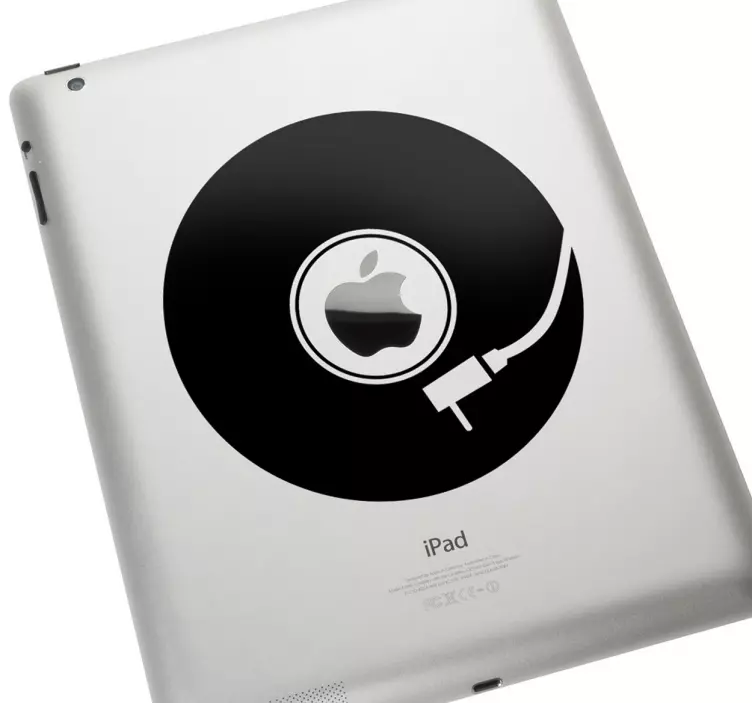 Sticker disco de vinil para MacBook e iPad - TenStickers