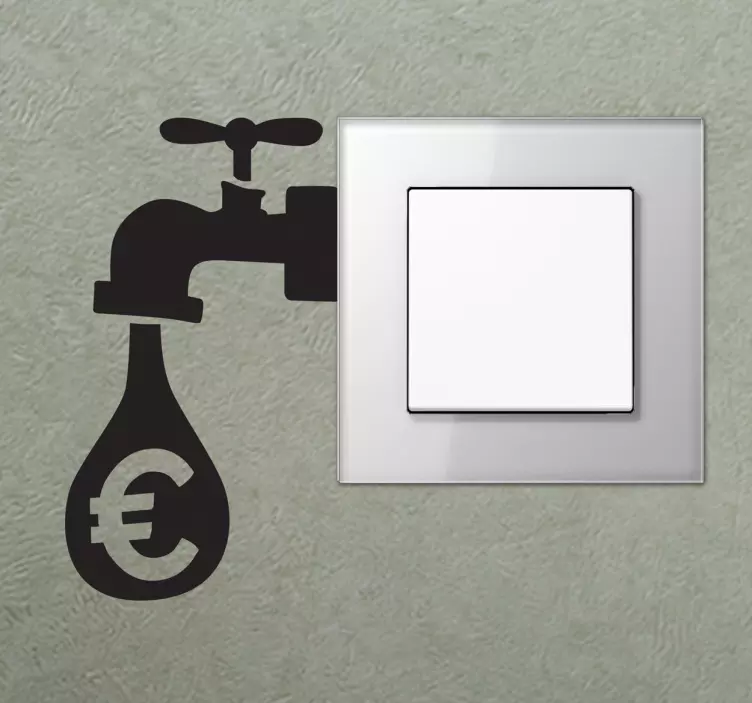 Sticker interruptor torneira - TenStickers