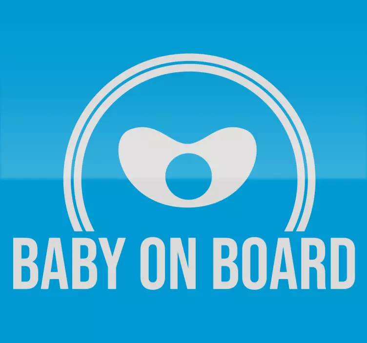 Sticker para carro baby on board - TenStickers