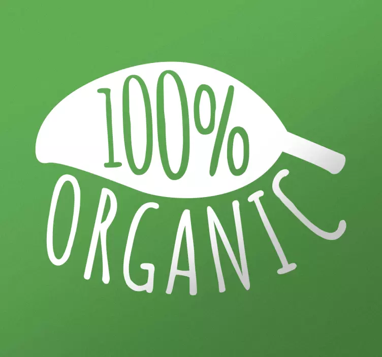Vinil autocolante 100% organic - TenStickers