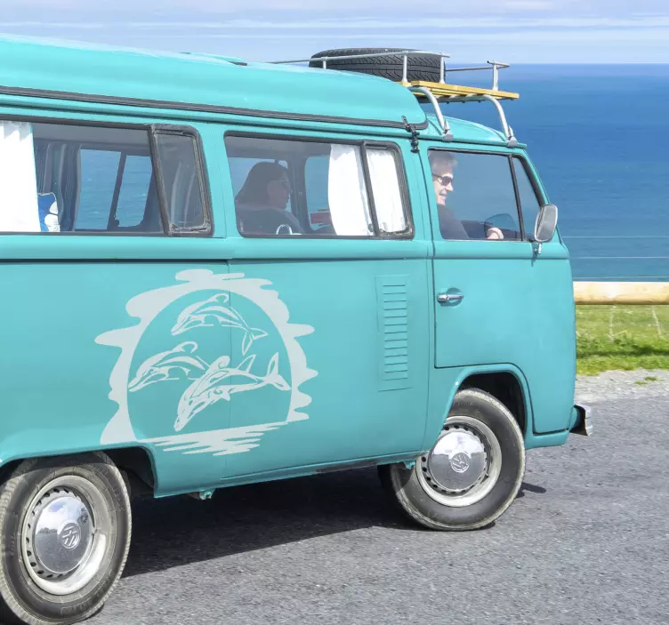 Autocolante com animais selvagens dolfins - TenStickers