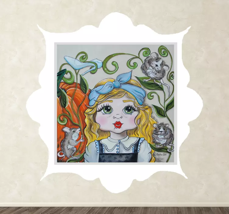 Vinil autocolante da cinderala - TenStickers