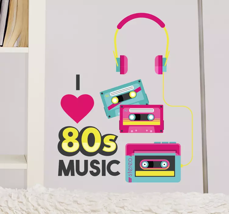 Vinil autocolante decorativo anos 80 - TenStickers