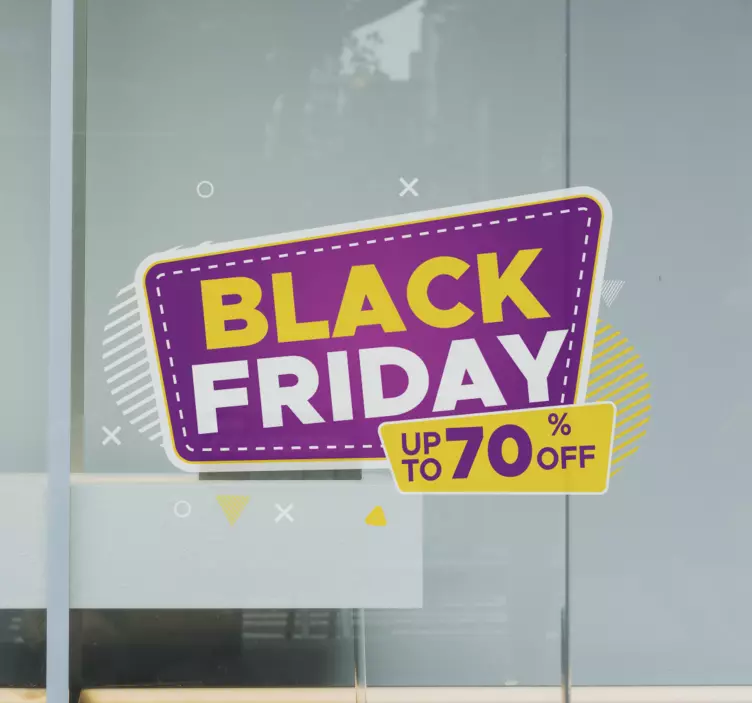 Autocolante colorido de black friday - TenStickers