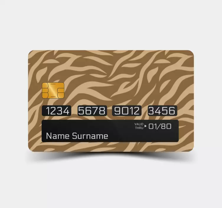 vinil autocolante decorativo de cartão de crédito com padrão de t - TenStickers