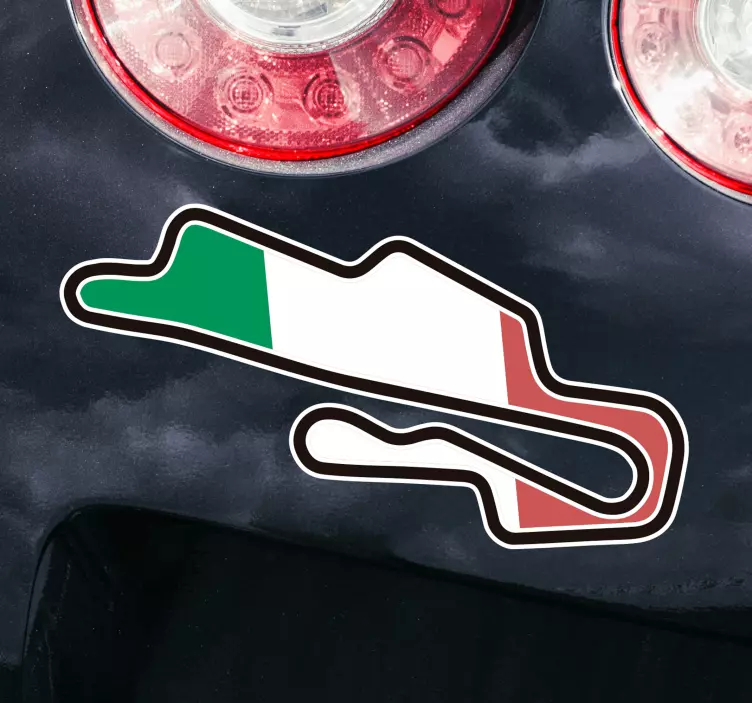 Autocolante para carros Circuito de Mugello - TenStickers
