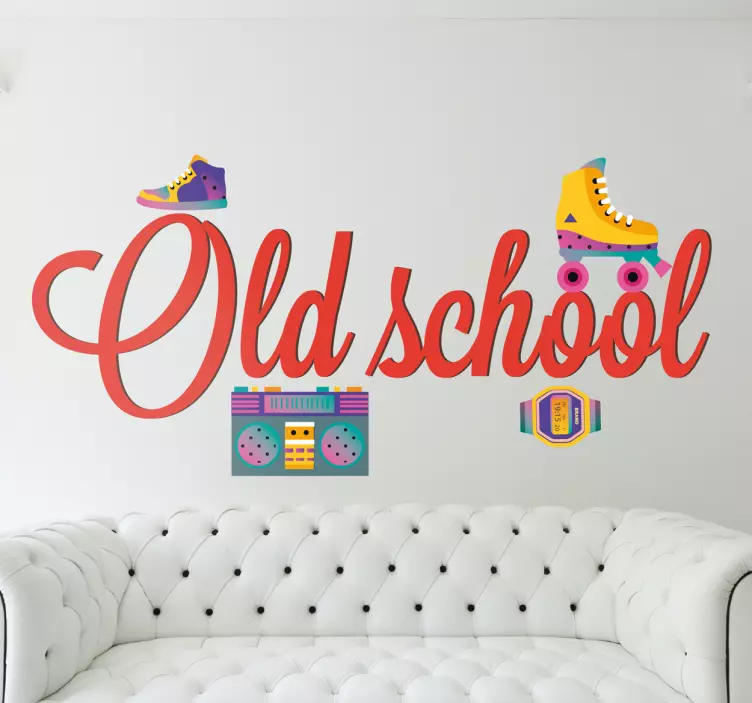 Vinil autocolante decorativo Old school - TenStickers