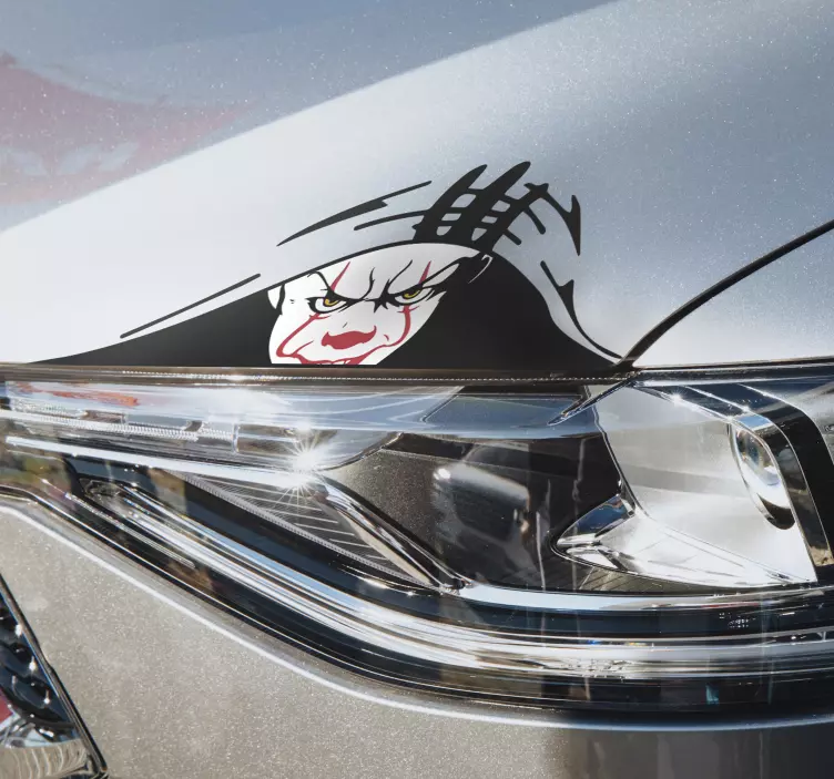 Autocolante para carros palhaço assustador - TenStickers