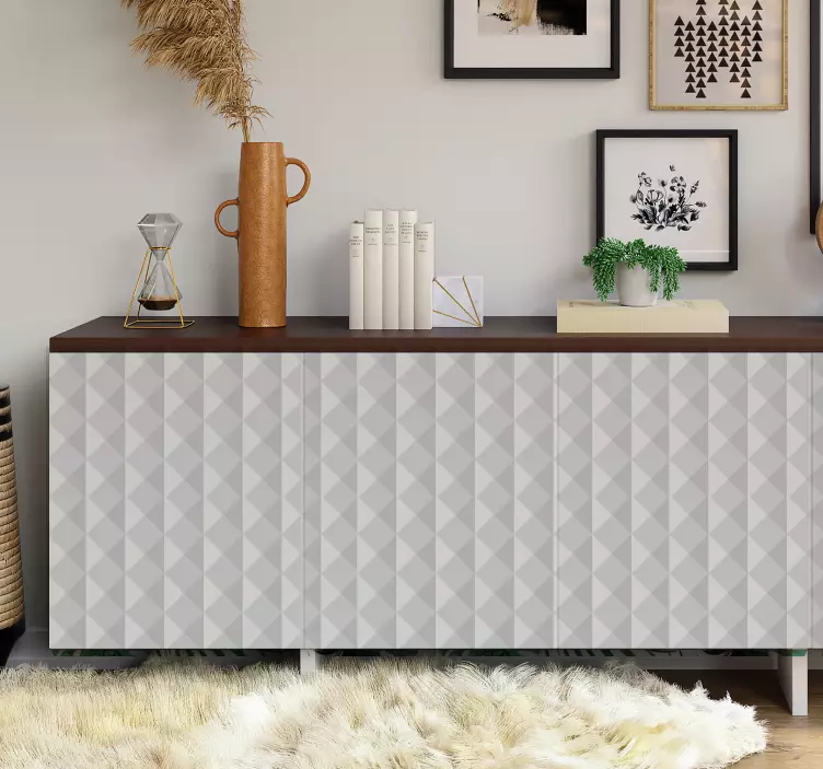 Autocolante para móveis branco efeito 3d - TenStickers