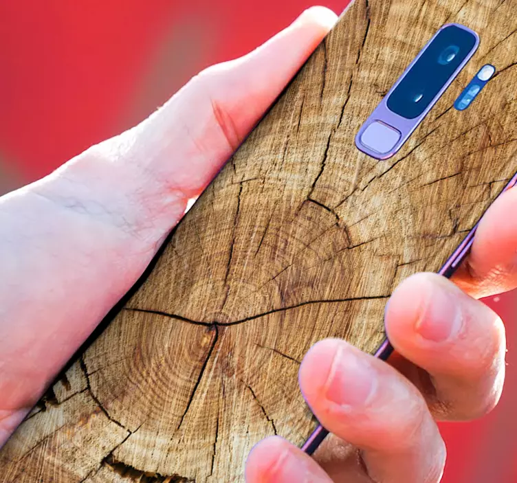 autocolante de textura de madeira samsung - TenStickers