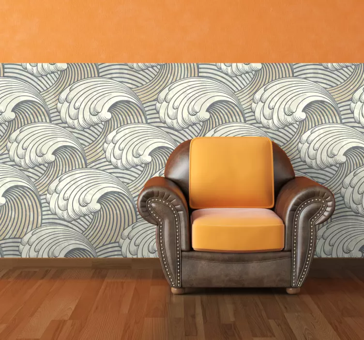 Vinil autocolante desenho de ondas - TenStickers