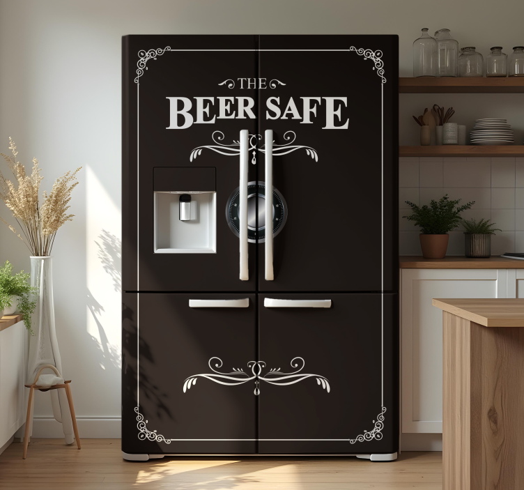 Autocolante para frigorífico Beer Safe - TenStickers