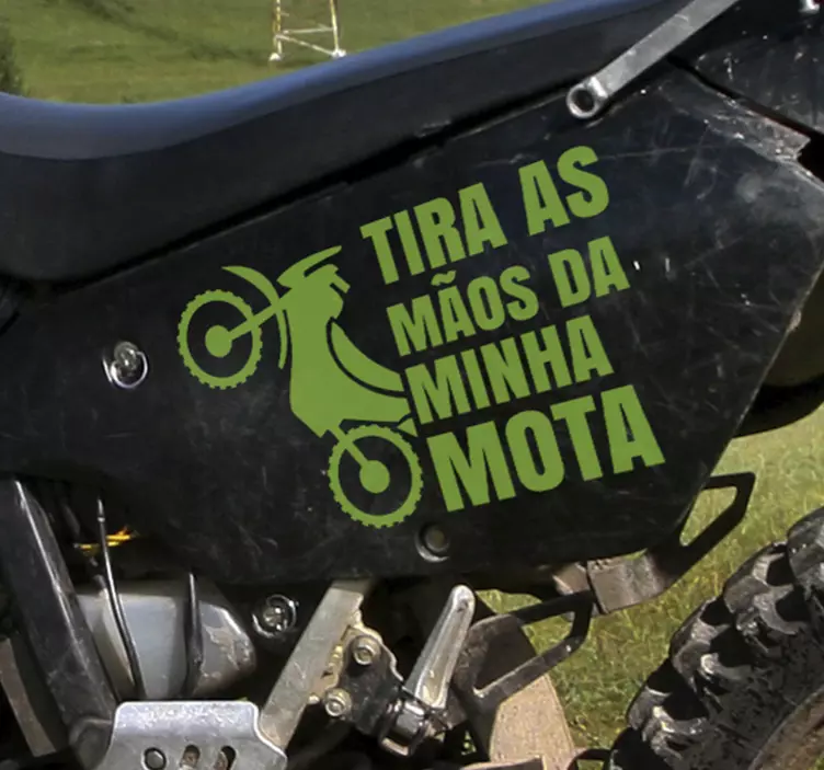 Vinil autocolante para motas Não toques - TenStickers