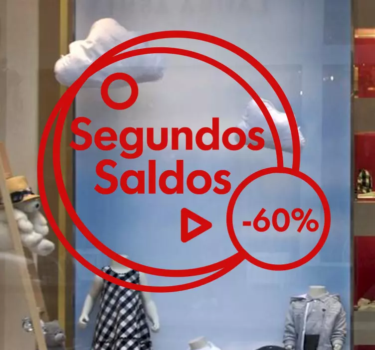 Vinil autocolante para motras segundos saldos - TenStickers