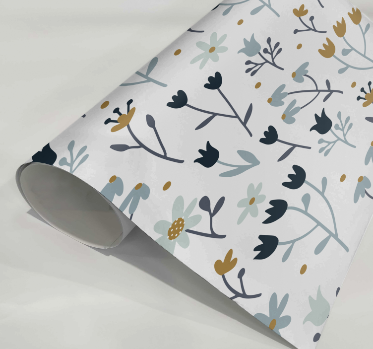 Autocolante para móveis flores minimalistas - TenStickers