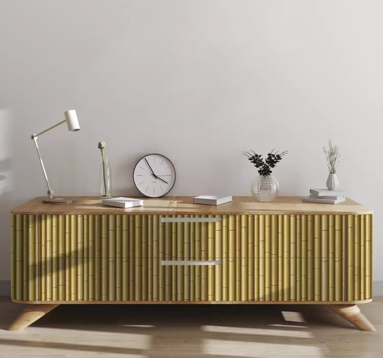 Autocolante para móveis textura de ratã - TenStickers