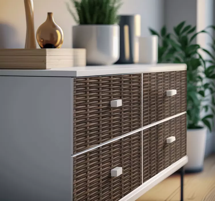 Autocolante para móveis vime trançado - TenStickers