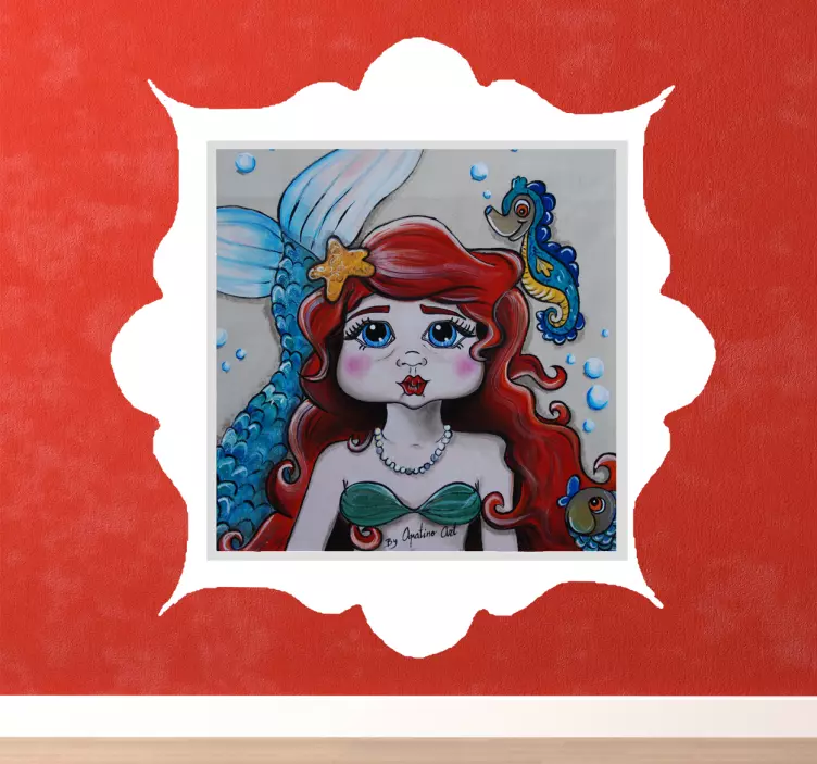 Vinil autocolante pequena sereia - TenStickers