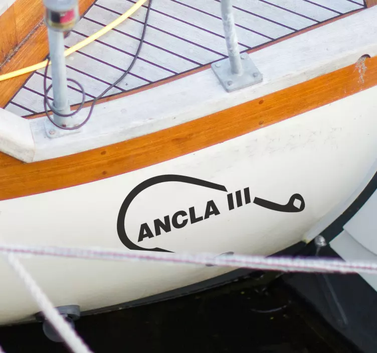 Autocolante personalizável gancho de pescador - TenStickers